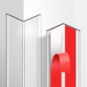4 Pack Clear Wall Corner Protector Strips