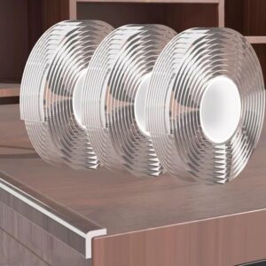 3 Pack 0.8 Inch Clear Edge Protector Strip