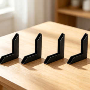 100 Pack Black L-Shaped Corner Protectors